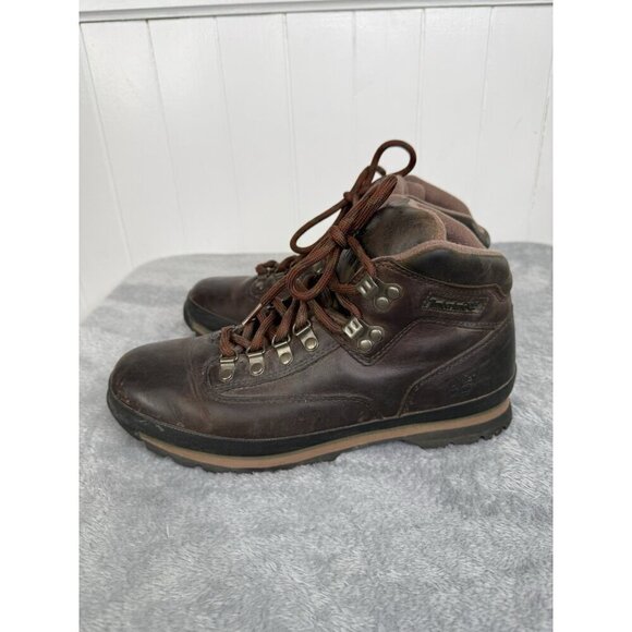 Timberland Euro Hiker Shoes Mens Size 9.5 Brown Leather Hiking Boots 95100 main image 12